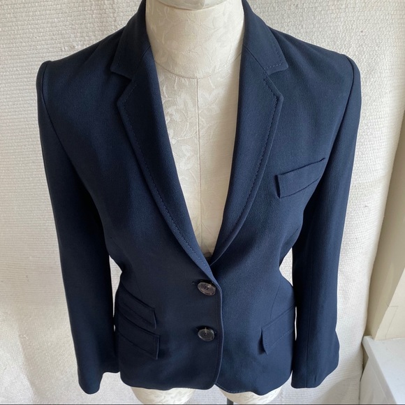 Vanessa Bruno Paris Two-Button Suit Jacket Blue - Picture 5 of 8
